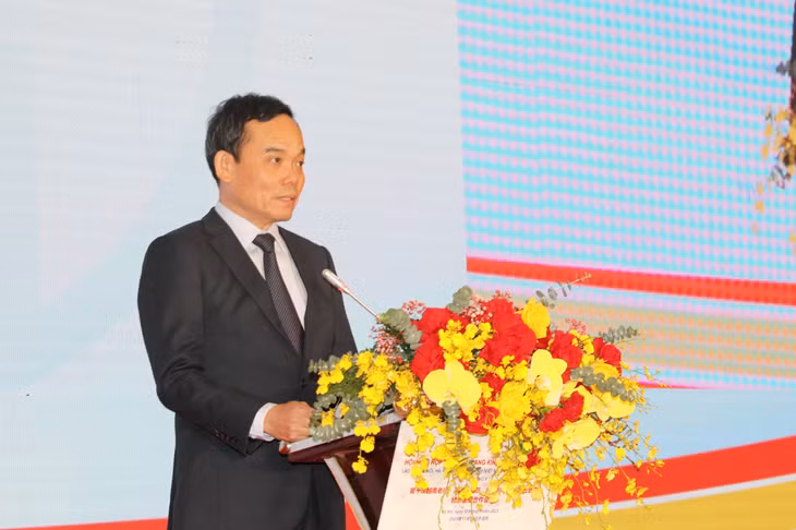 Phó Thủ tướng Chính phủ Trần Lưu Quang phát biểu tại hội nghị.