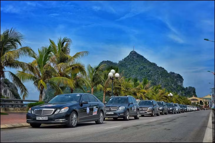 Xe tự lái xuất phát từ Quảng Ninh sang Trung Quốc, giai đoạn 2016-2019. Ảnh: Đơn vị cung cấp