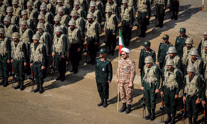 Các thành viên IRGC tham gia diễn tập tại tỉnh Đông Azerbaijan, Iran tháng 10/2022. Ảnh: Reuters
