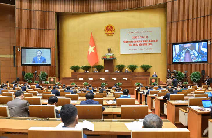 Quang cảnh hội nghị tại Nhà Quốc hội, TP Hà Nội. Ảnh: Cổng thông tin Quốc hội.