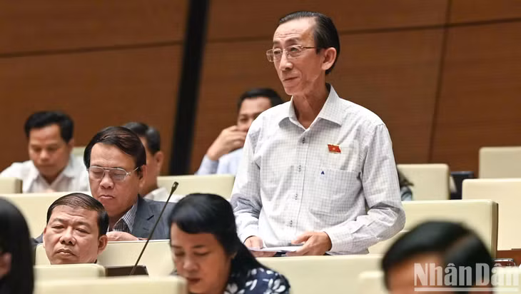 Đại biểu Trần Hoàng Ngân - Đoàn đại biểu Quốc hội Thành phố Hồ Chí Minh. (Ảnh: DUY LINH)