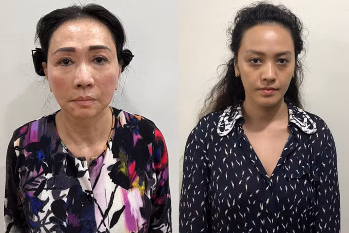 Bị can Trương Mỹ Lan (trái) và Trương Huệ Vân. Ảnh: Bộ Công an