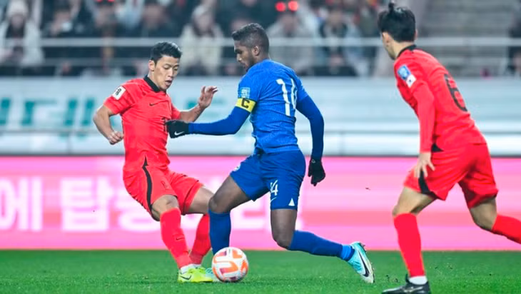 Singapore thua Hàn Quốc 0-5 (Ảnh: AFC).
