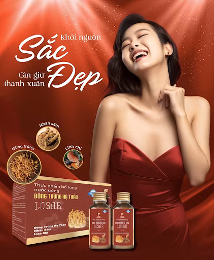 Đông Trùng Hạ Thảo Losar là một sản phẩm bổ sung giúp cải thiện sức khỏe và sắc đẹp hiệu quả