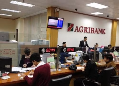 Giao dịch tại ngân hàng Agribank. Ảnh: NH
