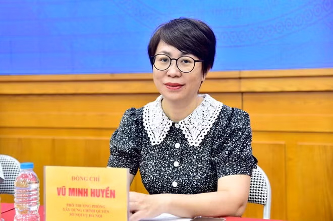 Bà Vũ Minh Huyền - Phó Trưởng phòng Xây dựng chính quyền, Sở Nội vụ Thành phố Hà Nội. Ảnh: Lan Phương.
