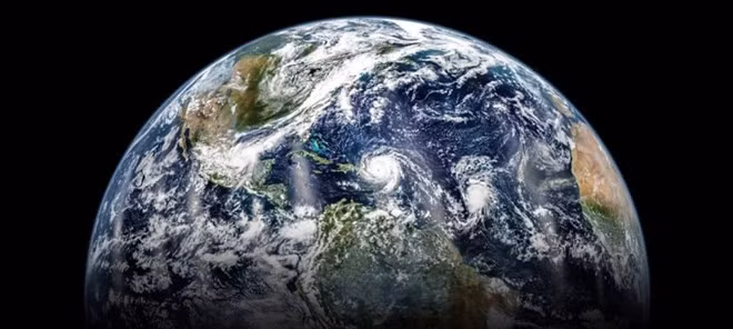Hành tinh xanh của chúng ta có một chu kỳ hoạt động địa chất đều đặn. Ảnh: NASA