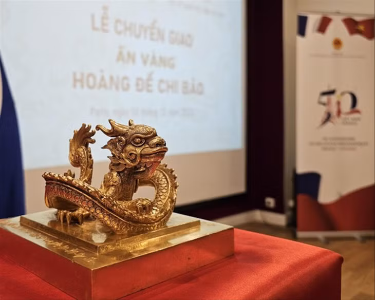 Sau một năm đàm phán, thương thảo ấn vàng Hoàng đế chi bảo chính thức trở về Việt Nam