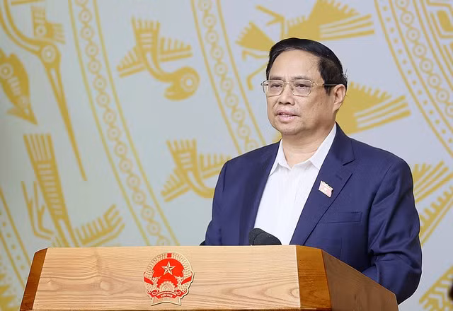Thủ tướng ghi nhận, biểu dương, đánh giá cao những nỗ lực, cố gắng và kết quả đạt được trong công tác CCHC của các bộ, ngành, địa phương - Ảnh: VGP/Nhật Bắc