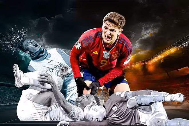 Gavi cùng hàng loạt các ngôi sao khác dính chấn thương trong dịp FIFA Days tháng 11. Ảnh: Marca