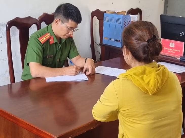 Cơ quan điều tra làm việc với Nguyễn Thị Phúc.