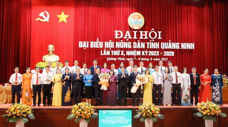 Năm 2023, HND tỉnh đã tổ chức thành công Đại hội Đại biểu Hội Nông dân tỉnh lần thứ X, nhiệm kỳ 2023-2028. Ảnh: Nguyễn Thanh