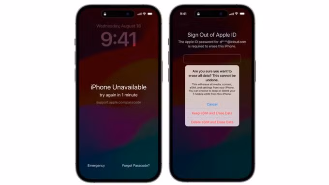 Sử dụng Apple ID để đăng nhập vào máy.