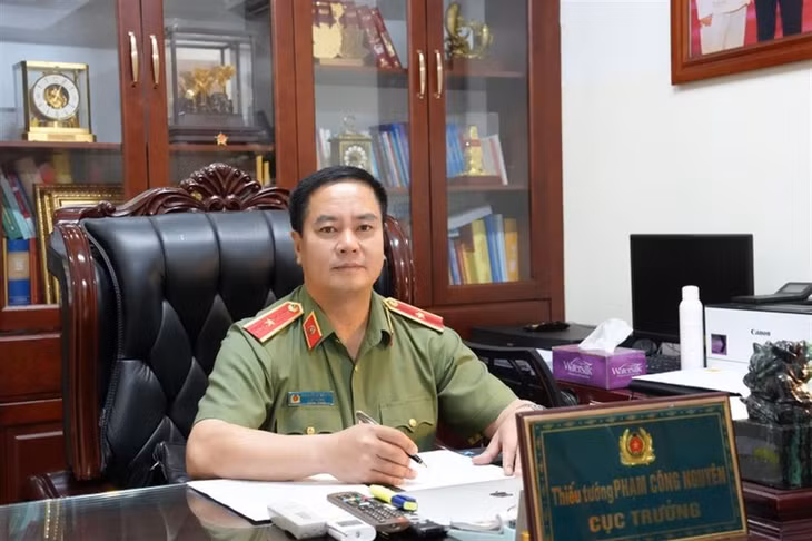 Thiếu tướng Phạm Công Nguyên, Cục trưởng Cục Pháp chế và cải cách hành chính, tư pháp. Ảnh: Bộ Công an