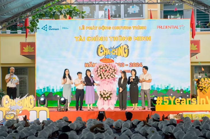 Lễ Phát động dự án tài chính thông minh Cha-Ching tại Quảng Bình đánh dấu cột mốc năm thứ 5 triển khai tại Việt Nam. Ảnh: BTC.