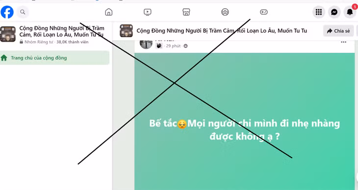Khá nhiều dòng trạng thái tiêu cực.