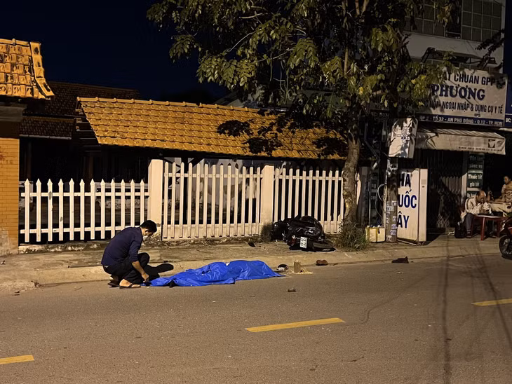 Hiện trường vụ tai nạn.