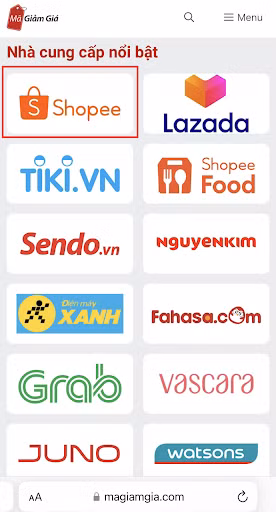 Cách lấy mã voucher Shopee miễn phí trên Magiamgia.com ảnh 2