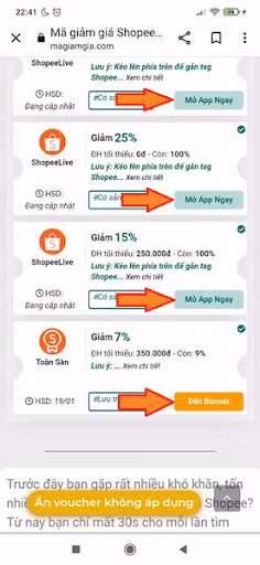 Cách lấy mã voucher Shopee miễn phí trên Magiamgia.com ảnh 3
