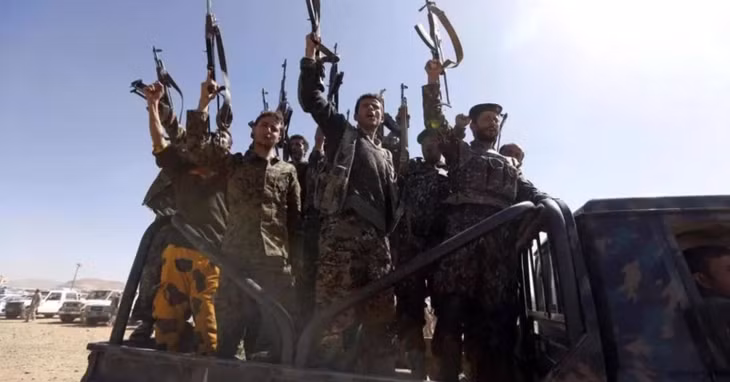 Các tay súng Houthi ở Yemen. Ảnh: AFP