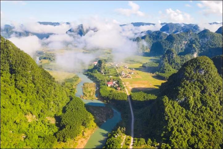 Tân Hóa-Làng du lịch tốt nhất thế giới năm 2023. Ảnh do Sở Du lịch tỉnh Quảng Bình cung cấp