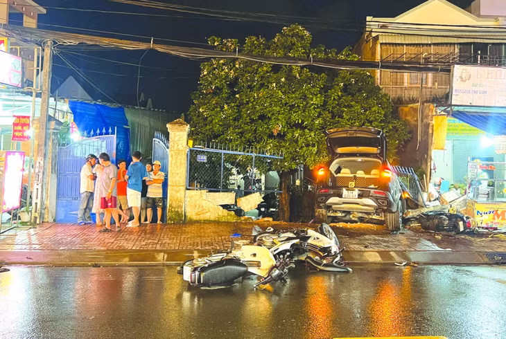 Hiện trường vụ tai nạn khiến Y.N tử vong.