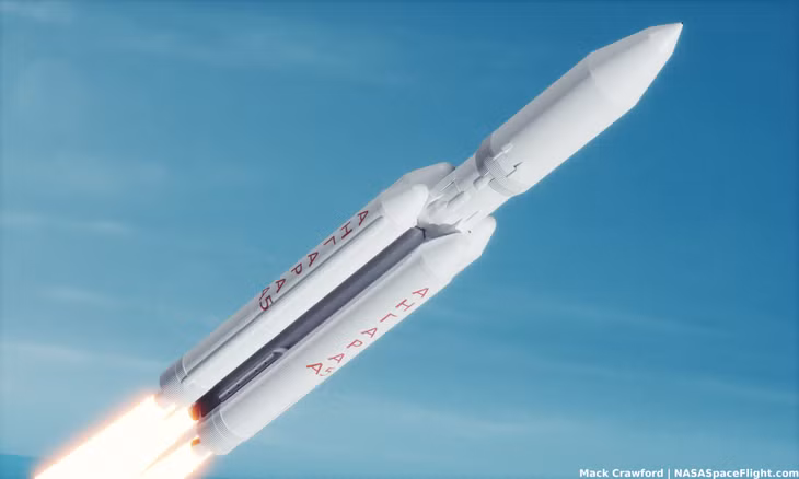 Hình minh hoạ tên lửa Angara A5. Ảnh: NASASpaceFlight