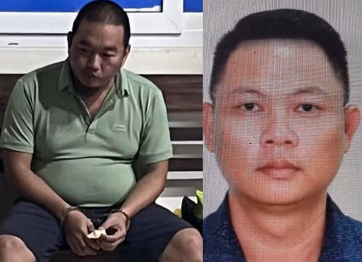 Đối tượng Nguyễn Văn Trực (trái) và Nguyễn Tuấn Hùng.