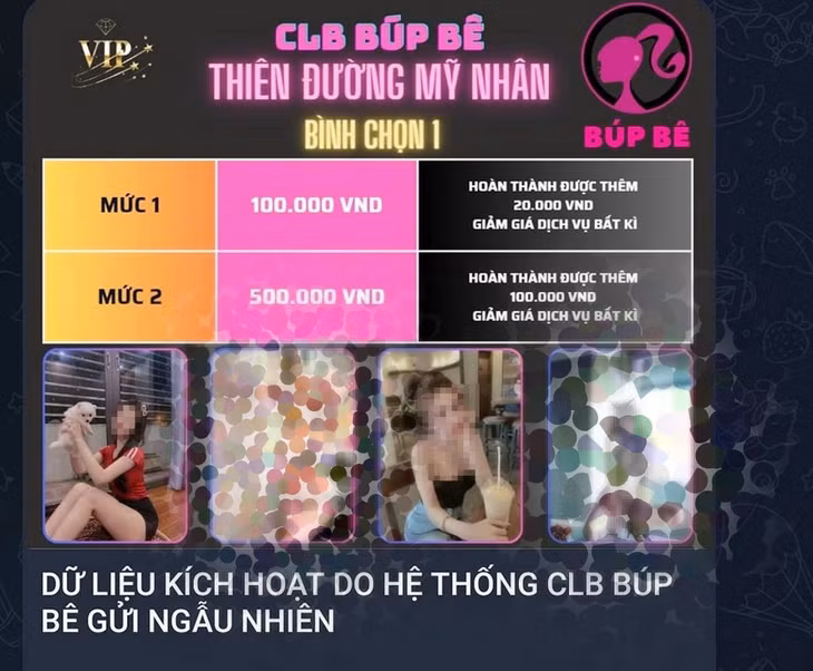 Đối tượng lừa đảo sử dụng hình ảnh các “hot girl” để tiếp cận nạn nhân tìm dịch vụ “tình một đêm”. (Ảnh: CACC)