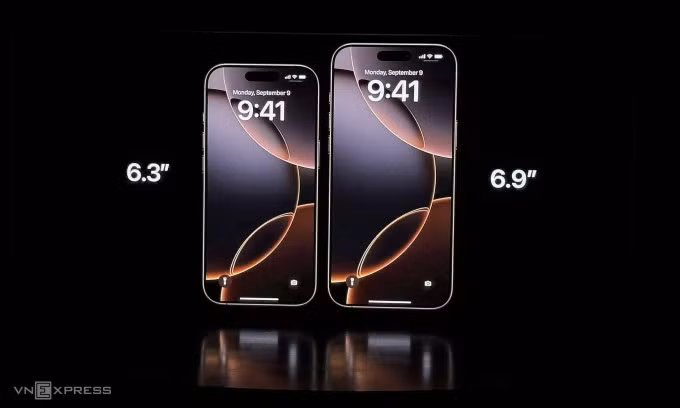 1iPhone 6 Pro Max là iPhone đầu tiên có màn hình 6,9 inch. Ảnh: Tuấn Hưng