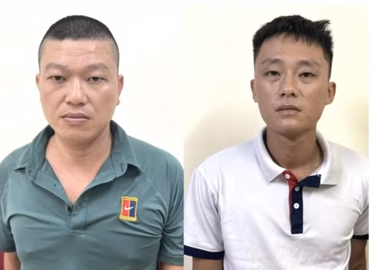 2 đối tượng Quang Anh và Văn Anh tại Cơ quan Công an