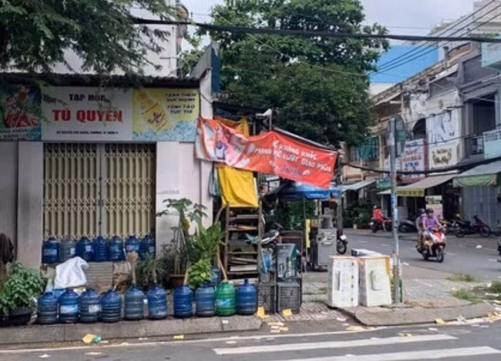 Nơi xảy ra vụ án mạng.