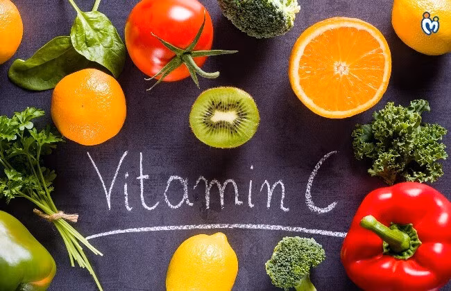 Vitamin C đóng vai trò như một chất chống oxy hoá, hữu ích cho bệnh vảy nến trong việc giảm hoạt động của các gốc tự do (Ảnh: Internet)