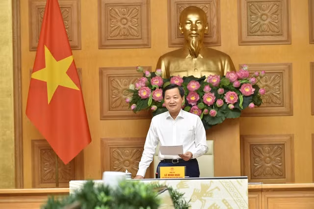 Phó Thủ tướng Lê Minh Khái: Với sự vào cuộc đồng bộ, quyết liệt của các bộ ngành, địa phương, sự ủng hộ, đồng hành của nhân dân, doanh nghiệp, chúng đã nỗ lực điều hành giá hiệu quả theo mục tiêu đề ra. Ảnh VGP/Quang Thương