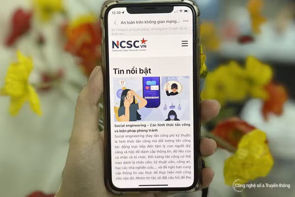 NSCS đã liên tục có cảnh báo tới người dùng về các trang giả mạo website của các các cơ quan, tổ chức để lừa đảo. (Ảnh: Vân Anh)