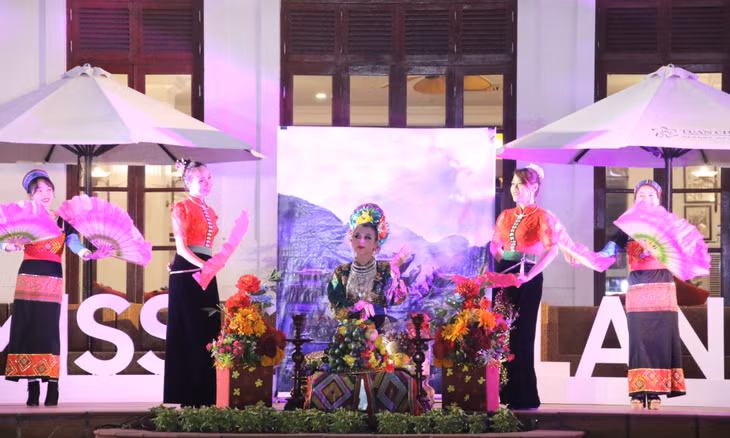 Phần thi tài năng tiết mục múa "Cô đôi thượng ngàn" của thí sinh Hoàng Thuỳ Anh - SBD 102 (Hà Nội).