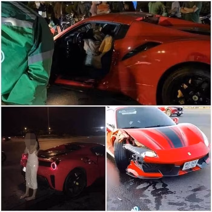 Siêu xe Ferrari 488 va chạm xe máy: CSGT bác bỏ thông tin cô gái cầm lái 3