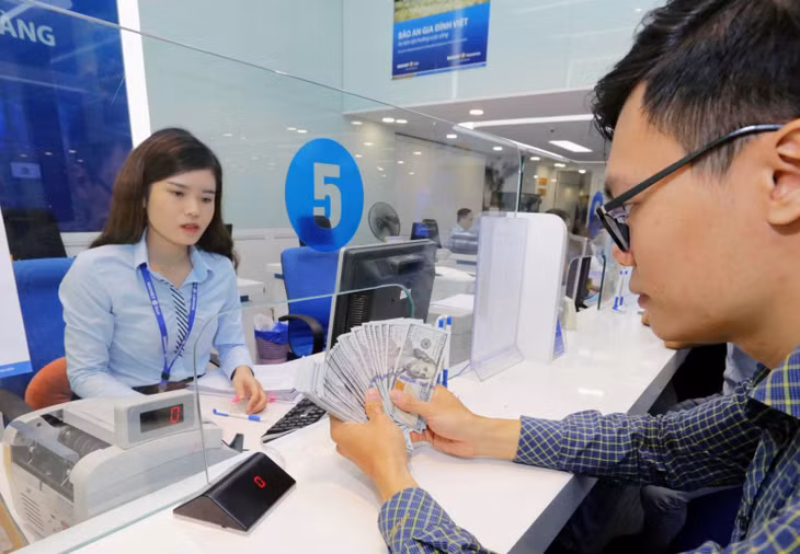 Ngân hàng Nhà nước Việt Nam quyết định điều chỉnh biên độ tỷ giá giao ngay USD/VND từ mức ±3% lên ±5%. Ảnh minh họa: TTXVN