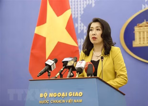 Nguoi Phat ngon Bo Ngoai giao neu quan diem ve vu chuyen bay giai cuu hinh anh 1