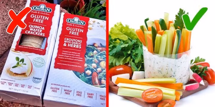 Thực phẩm hữu cơ hoặc thực phẩm không chứa gluten đã qua chế biến không hoàn toàn tốt cho cơ thể của bạn.