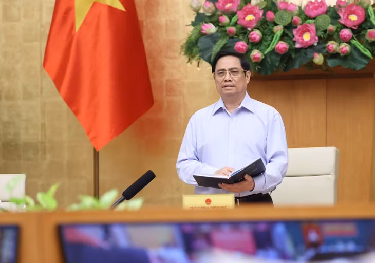 Đồng chí Phạm Minh Chính, Ủy viên Bộ Chính trị, Thủ tướng Chính phủ, Trưởng Ban Chỉ đạo Quốc gia phòng chống dịch COVID-19. Ảnh: TTXVN.