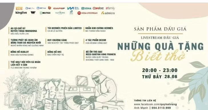 Một số hiện vật của phiên đấu giá thứ 2.