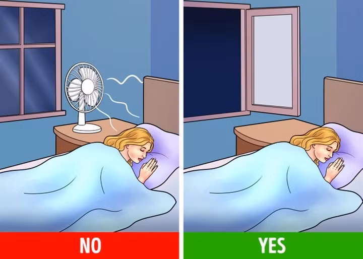Vì sao không nên bật quạt chĩa thẳng vào người ban đêm? ảnh 3