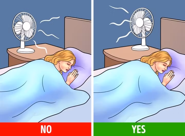 Vì sao không nên bật quạt chĩa thẳng vào người ban đêm? ảnh 5