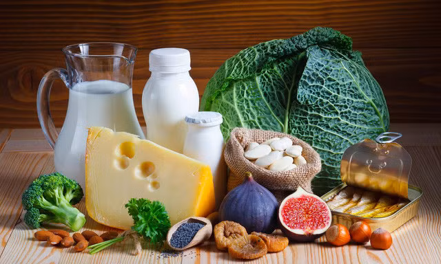 Bổ sung can xi bằng các thực phẩm tốt cho phụ nữ mang thai.