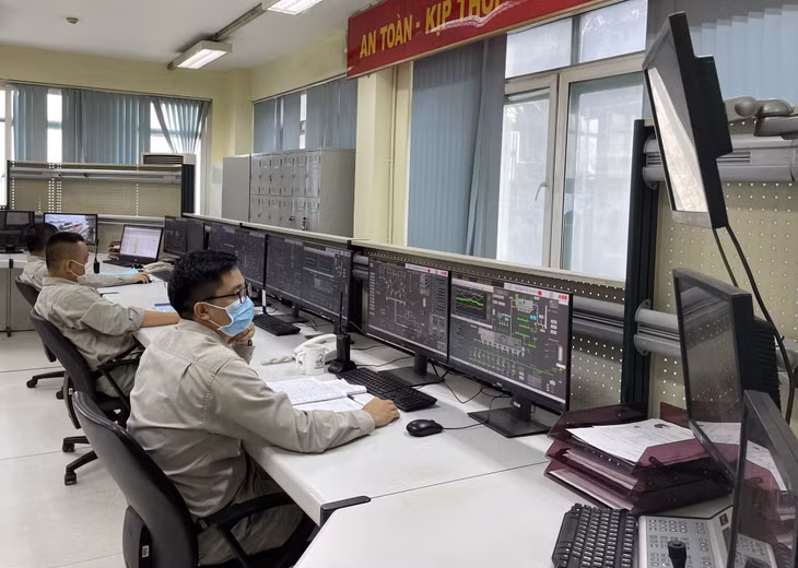 Phòng điều hành sản xuất của Công ty CP Xi măng Cẩm Phả.