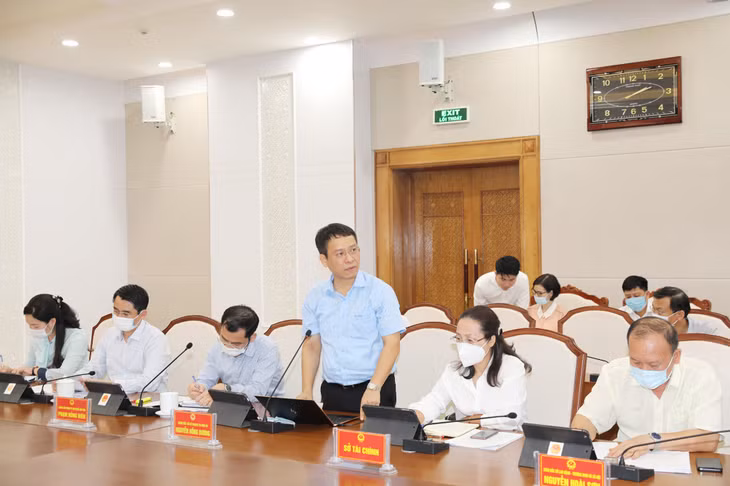 Lãnh đạo Sở KH&amp;ĐT báo cáo kết quả công tác tháng 8 và 8 tháng năm 2021.