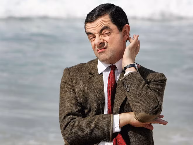 Rowan Atkinson nổi tiếng với vai diễn Mr. Bean.