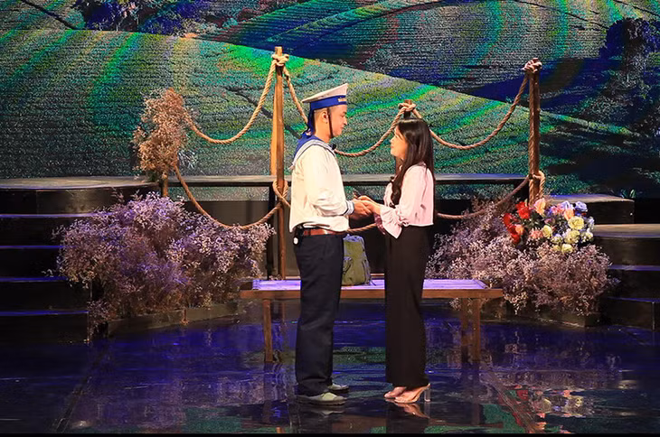 Cảnh trong hài kịch Thơ tình lính biển.