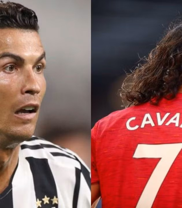 Chiếc áo số 7 hiện thuộc về Cavani.
